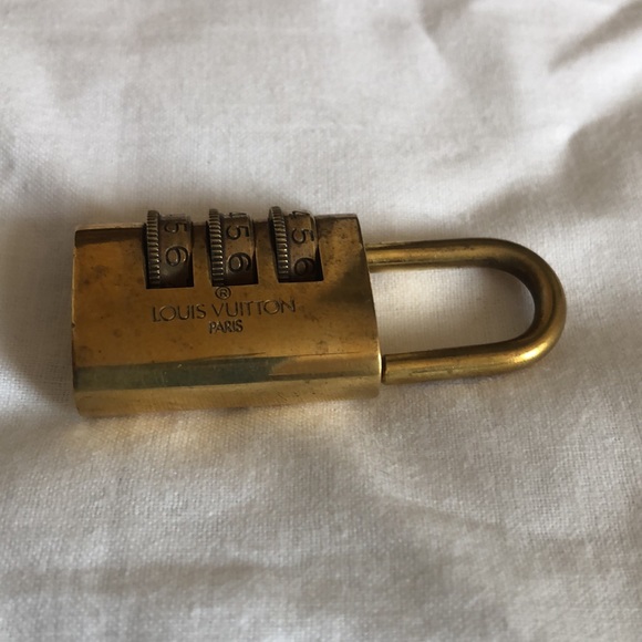 Louis Vuitton Cadena Combination Brass Lock- Rare! - Picture 4 of 4
